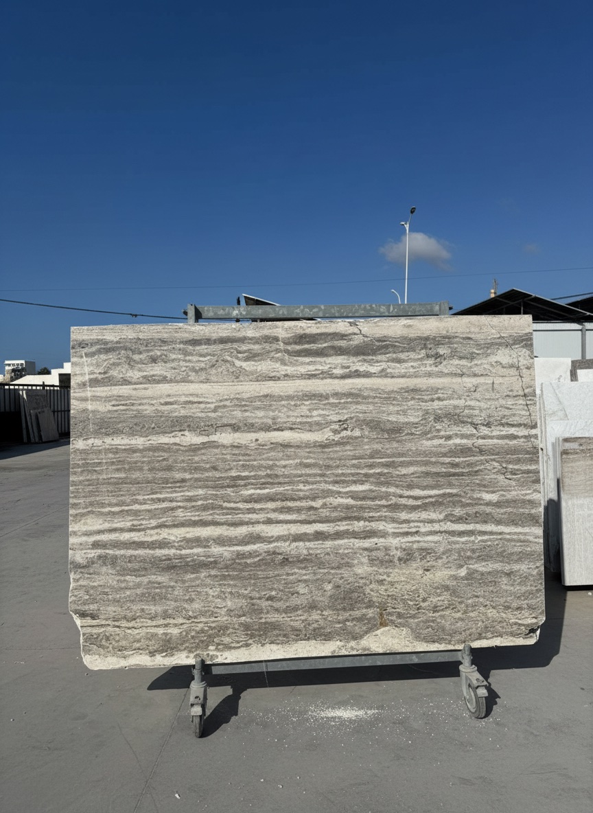 Silver Travertine — marbre Turquie